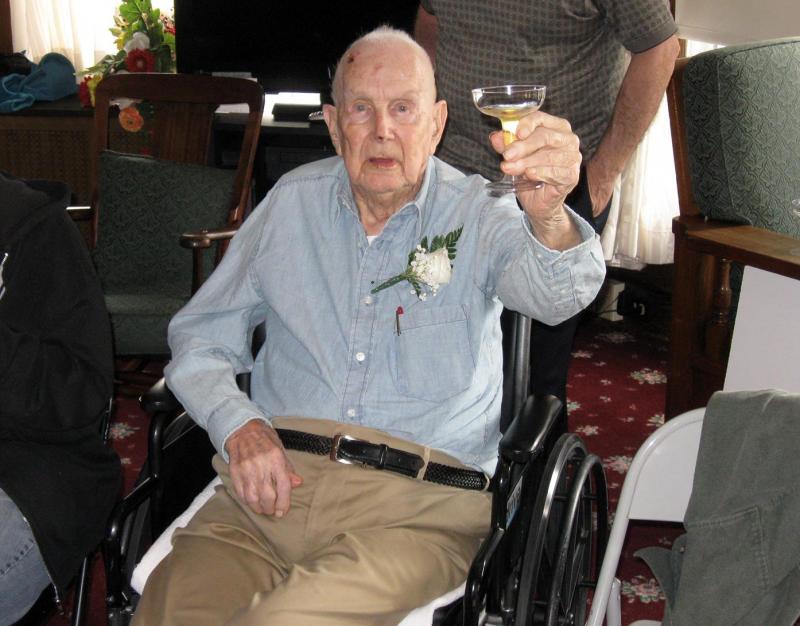 Raise a glass! Rochester's oldest resident looks back on 100 years